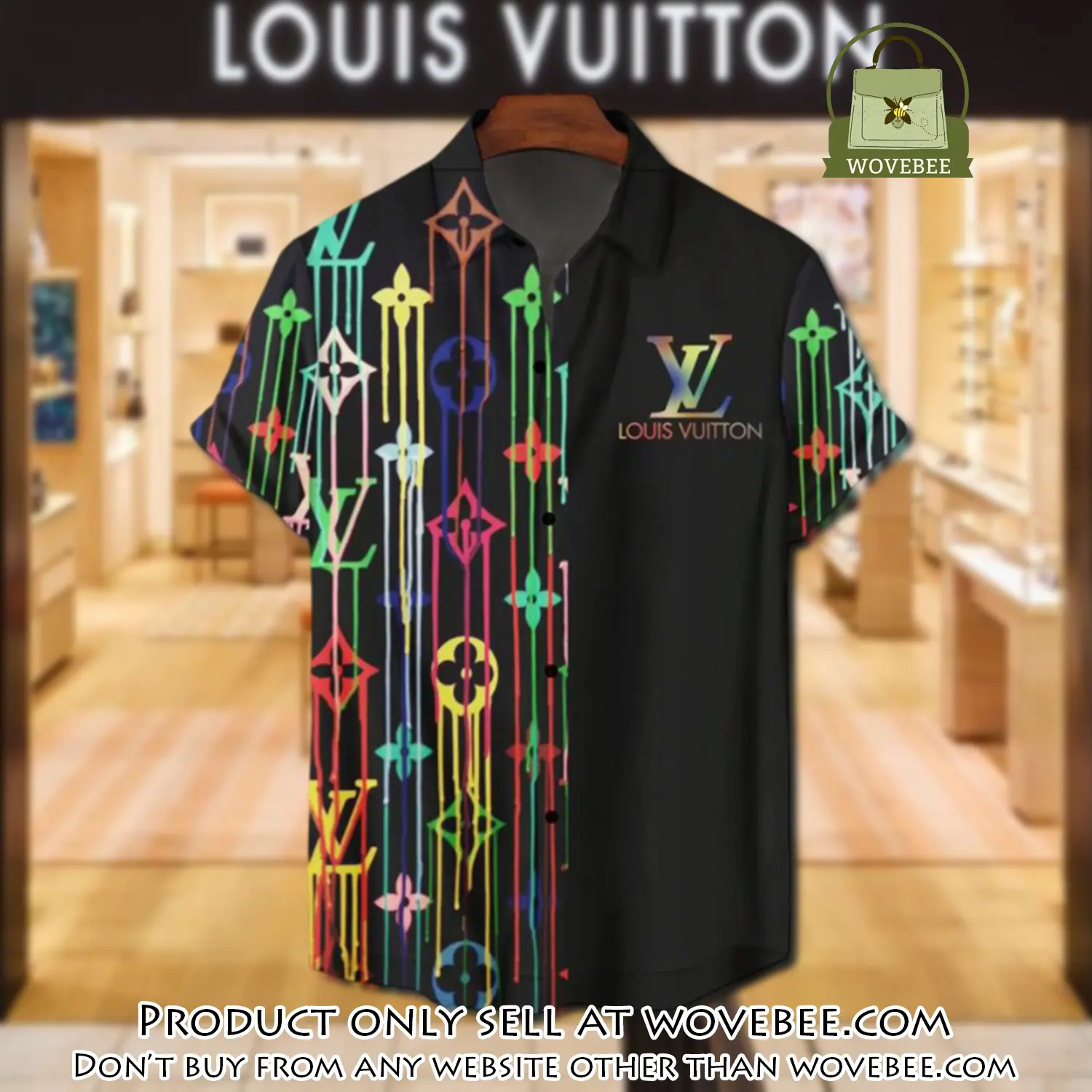 Lv louis vuitton luxury hawaiian shirt & short set lhs1189 wvb5251249